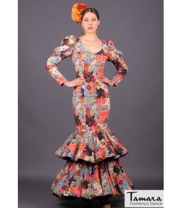 robes flamenco en stock livraison immédiate - Traje de flamenca TAMARA Flamenco - Taille 42 - Coral