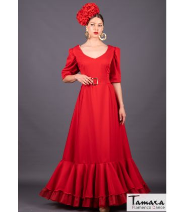 robes flamenco en stock livraison immédiate - Traje de flamenca TAMARA Flamenco - Taille 54 - Esmeralda