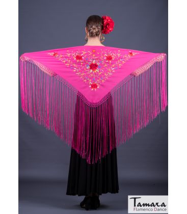 embroidered flamenco shawl in stock - - Florencia Shawl - Multicolor Embroidered (In Stock)