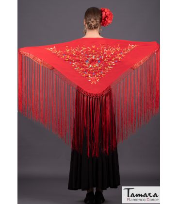 embroidered flamenco shawl in stock - - Florencia Shawl - Multicolor Embroidered (In Stock)