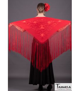 Florencia Shawl - Red Embroidered (In Stock)