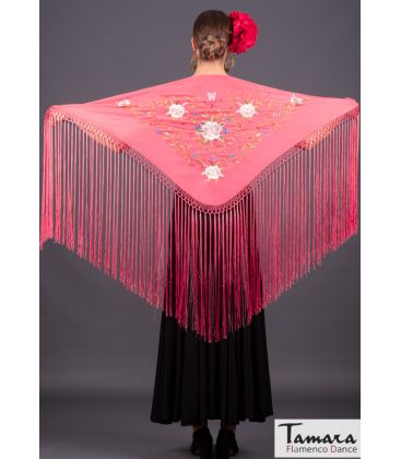 châle brodé flamenco sur demande - - Châle Florencia - Brodé Tons Terres