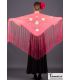 mantoncillo bordado flamenca en stock - - Mantoncillo Florencia - Bordado tonos Tierra (En Stock)