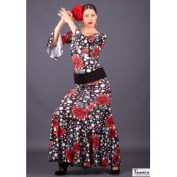 Jupes flamenco FEMME modèle Jupe flamenco Cante - Tricot élastique 