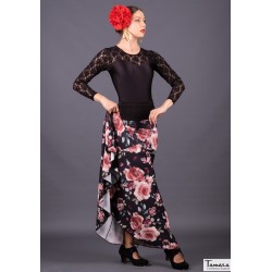 Jupes flamenco FEMME modèle Jupe flamenco Cante - Tricot élastique 