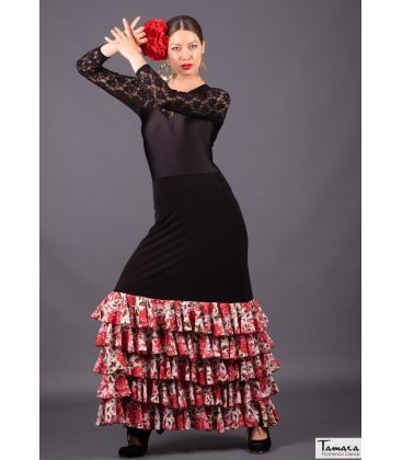 flamenco skirts woman in stock - Falda Flamenca TAMARA Flamenco - Zagala - Stretch knitted and crep ( In Stock)
