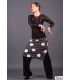 jupes flamenco femme en stock - Falda Flamenca DaveDans - Jupe-Pantalon Niebla - Tricot élastique (En Stock)