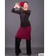 faldas flamencas mujer bajo pedido - Falda Flamenca DaveDans - Falda-Pantalon Niebla - Punto elástico