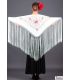 mantoncillo bordado flamenca bajo pedido - - Mantoncillo Florencia - Bordado Rosa-Fuxia