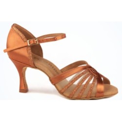 Outlet Ballroom Dancing modèle R363 048 Satin Tan foncé