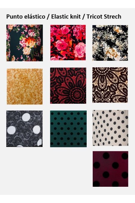 Jupes flamenco FEMME modèle Jupe flamenco Araceli - Tricot élastique 