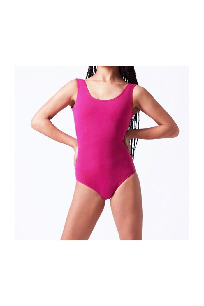  Ballet and Dance Outlet model TAMARA wide straps - Cotton GIRL Fuxia