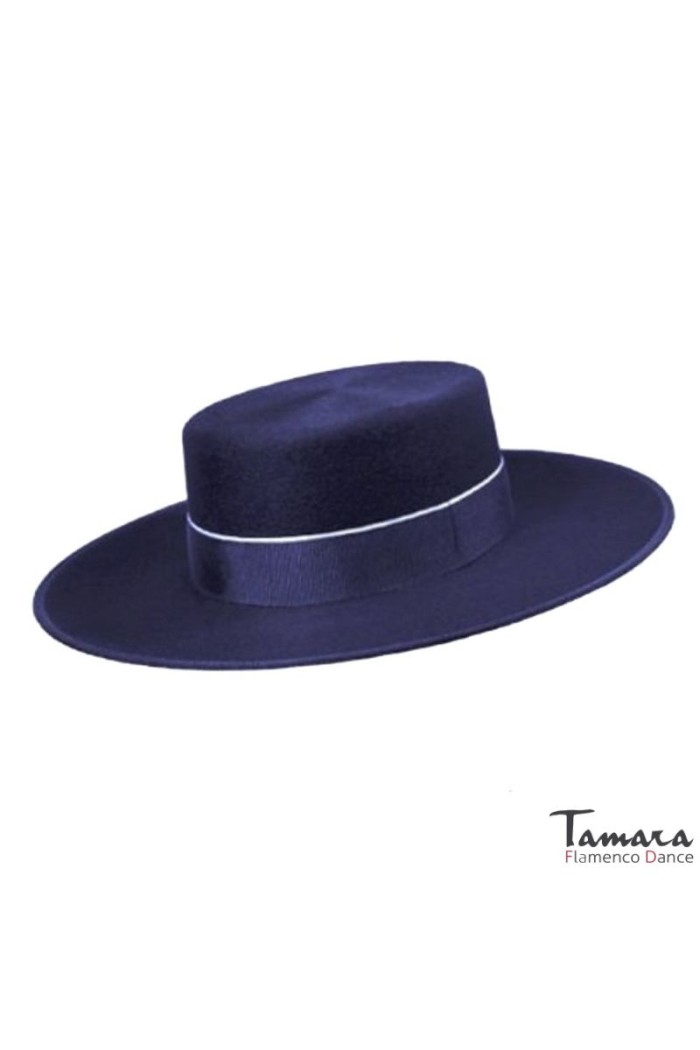 Chapeaux espagnols modèle Chapeau (Cordobés) haute qualité 180 gr Enfants/Cadet Bleu marine