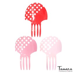 Peinetas de flamenca modelo Peina Feria - Acetato 13 cm Rojo