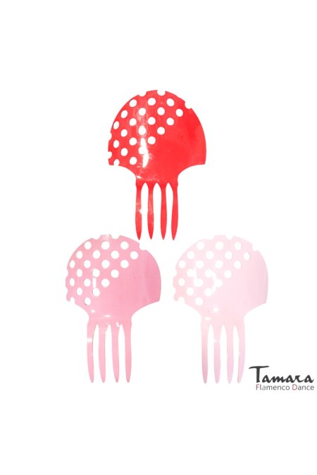 Peinetas de flamenca modelo Peina Feria - Acetato 13 cm Rojo