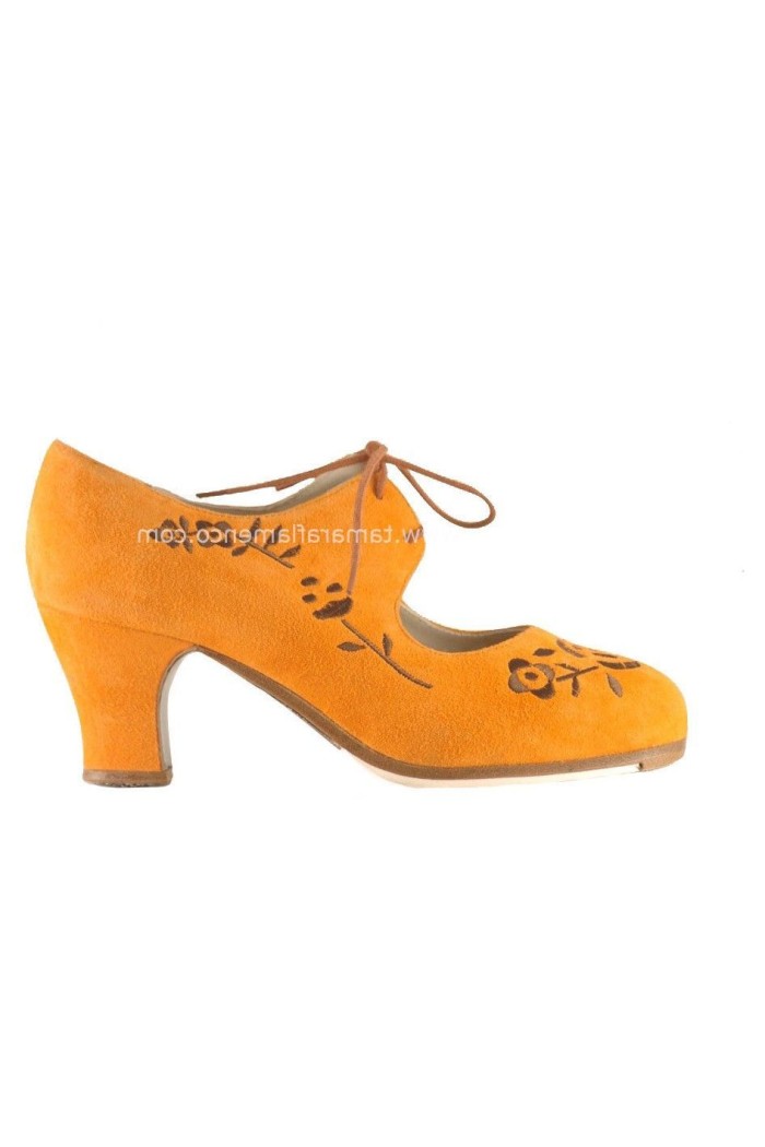 Begoña Cervera Flamenco shoes - Professionals model Flamenco shoes Bordado Cordonera (embroidered) 