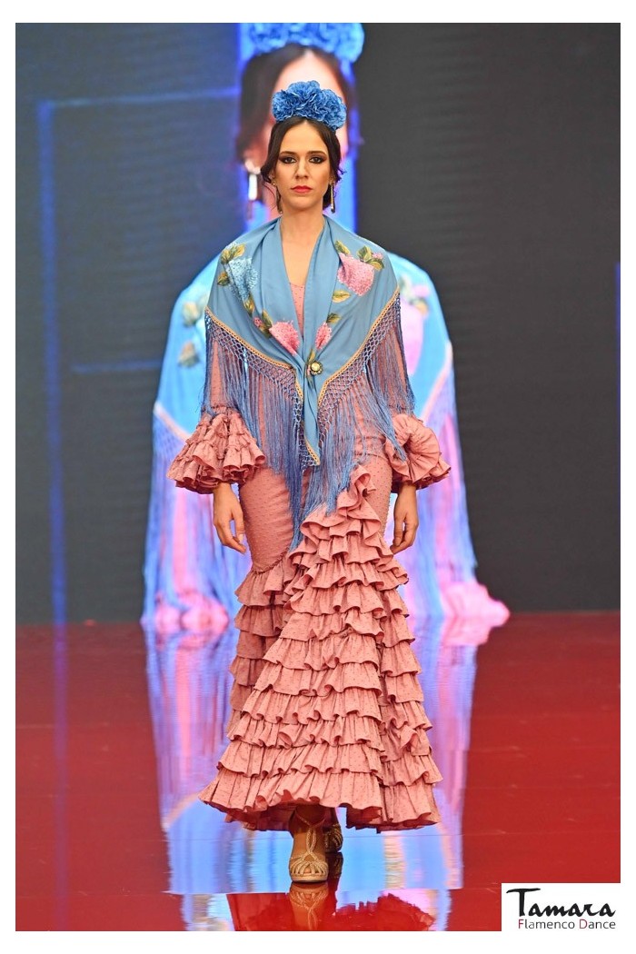 Roal Flamenco dresses | The best Spanish selection model Flamenco dress Clavellina pink 