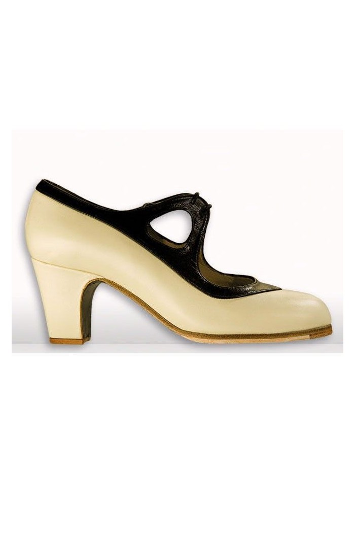  Flamenco shoes - Professionals model Flamenco shoes Candor negro-rojo