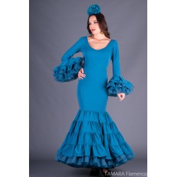 Robes flamenco Aires de Feria modèle Robe de flamenco Azalea bleu 