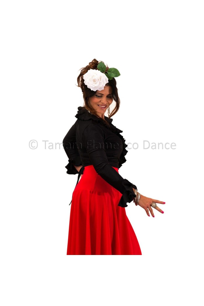  Body/Camiseta flamenca MUJER model Poderio Chupita - Lycra Black