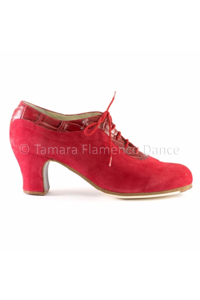 Chaussures professionnelles de flamenco Begoña Cervera modèle Chaussures de flamenco Ingles Coco - En stock 