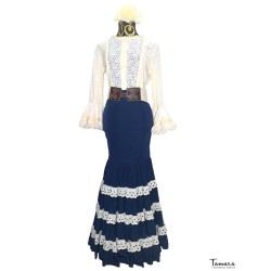 Jupes Flamenco et Rocieras modèle Jupe flamenco andalouse Albahaca 