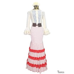 Jupes Flamenco et Rocieras modèle Jupe flamenco andalouse Albahaca 