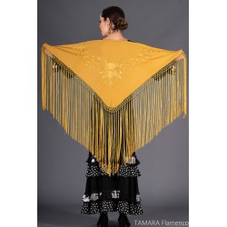 Châles espagnols modèle Châle Toscana - Brodé multicolor Cardenal Oro