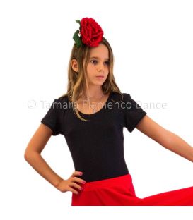 maillots bodys flamenco tops for girl - - Tamara (short sleeved) girl - Poliamide