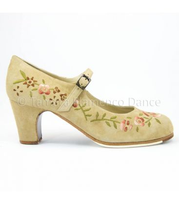 flamenco shoes professional for woman - Begoña Cervera - Bordado Correa I (embroidered)
