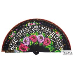 Eventails modèle Eventail espagnol peint (23 cm) - Bouquet 