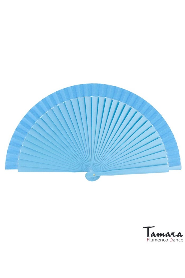 Abanicos y Pericones modelo Abanico flamenco pequeño (19 cm) Turquesa