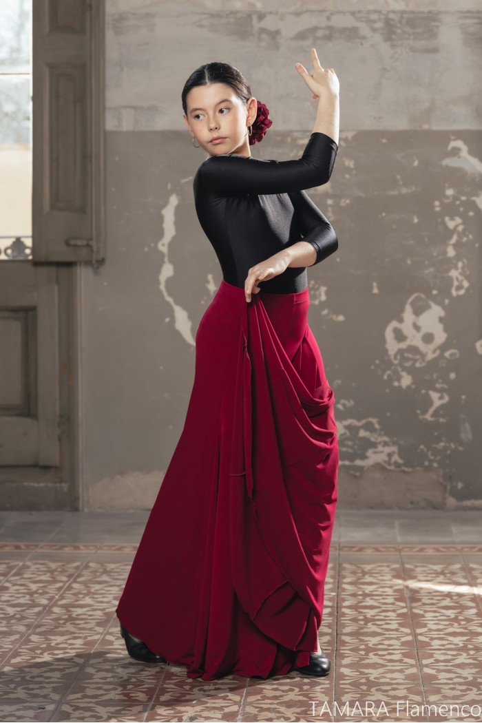 Faldas flamencas de NIÑA modelo Falda flamenco Manilva Niña - Punto elástico 