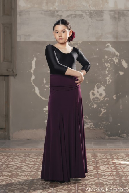 Faldas flamencas de NIÑA modelo Falda flamenco Cala con fajin Niña - Punto elástico 