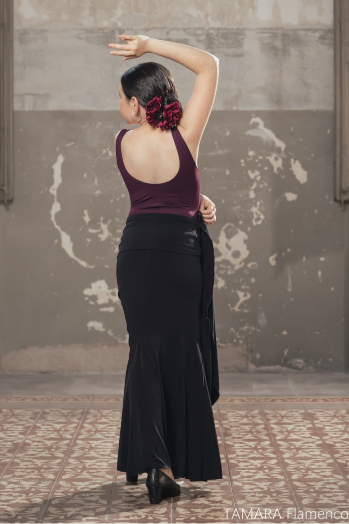 Jupes de flamenco pour enfant modèle Jupe flamenco Jupe Mirella Enfant- Tricot élastique 