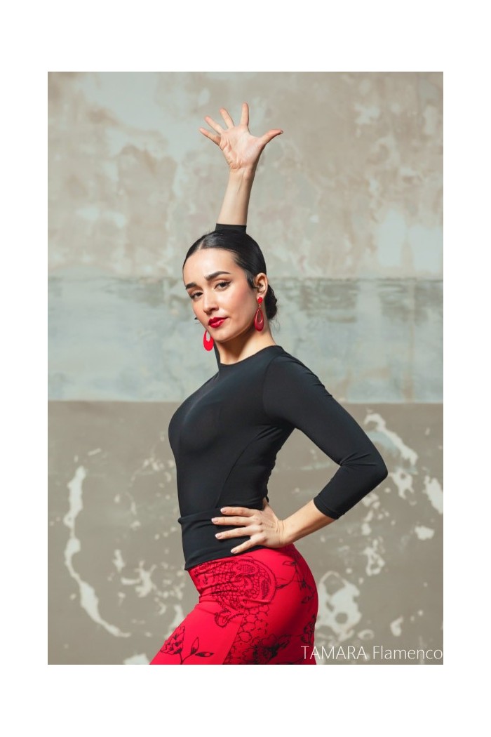  Body/Camiseta flamenca MUJER model Berre T-shirt - Elastic knit Black