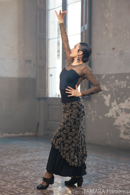 Jupes flamenco FEMME modèle Jupe flamenco Surjupe Vita - Tul elástico 