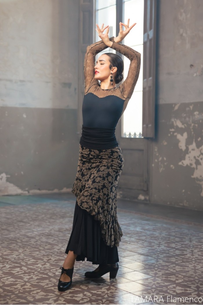  Flamenco skirts WOMAN model Flamenco skirt Vita overskirt - Tul elástico 