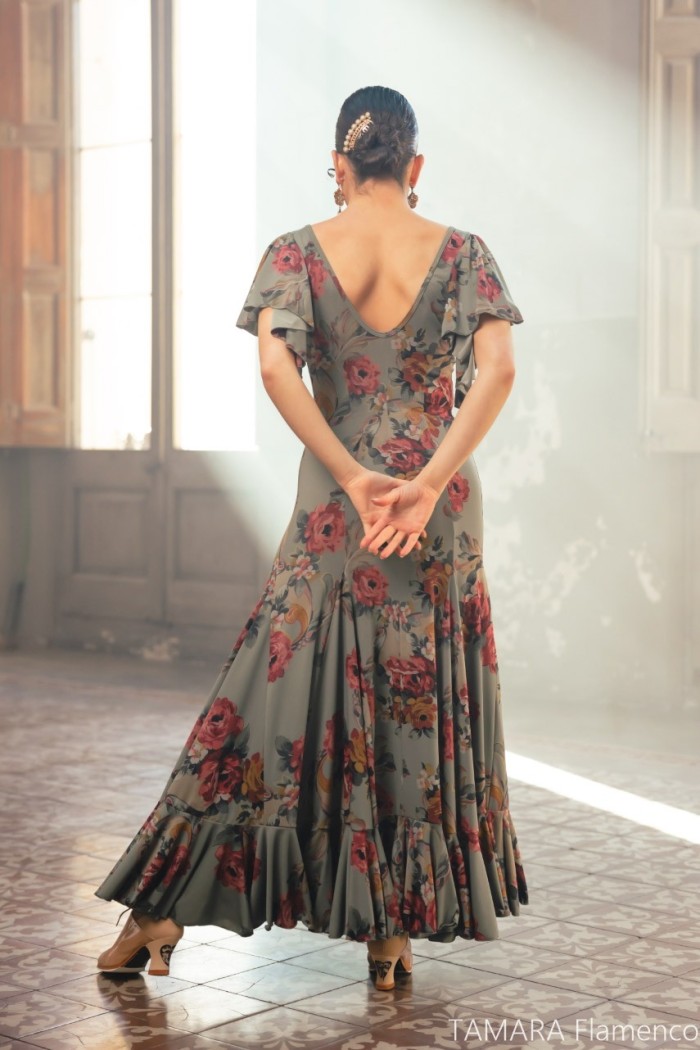 Vestidos flamencos MUJER modelo Vestido Olas - Punto elástico Estampado Estampado floral colorido