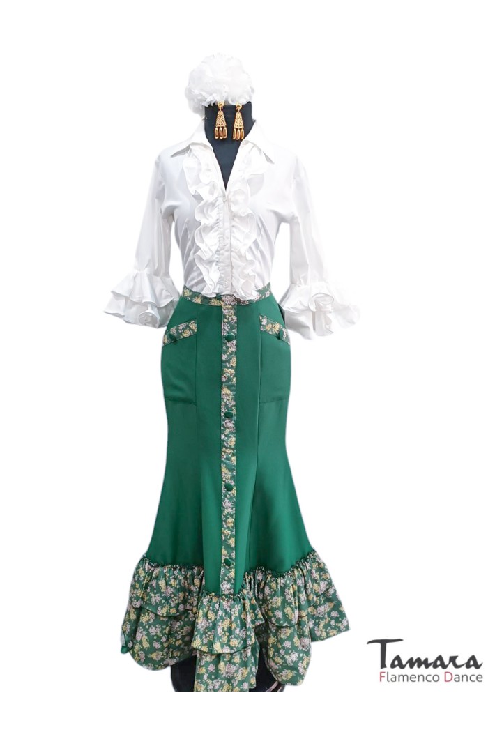  Flamenco and Rociera Skirts model Andalusian Flamenco Skirt Tamboril 