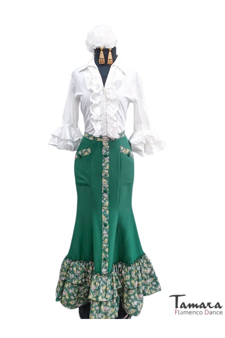 Faldas flamencas y Rocieras modelo Falda andaluza flamenca Tamboril 