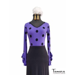Armoire flamenco Outlet modèle Tanguera T-shirt - Velours à pois Jersey stretch 