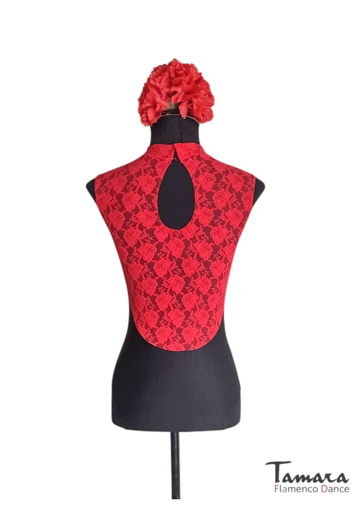 Body/Camiseta flamenca MUJER modelo Body Lycra y encaje 