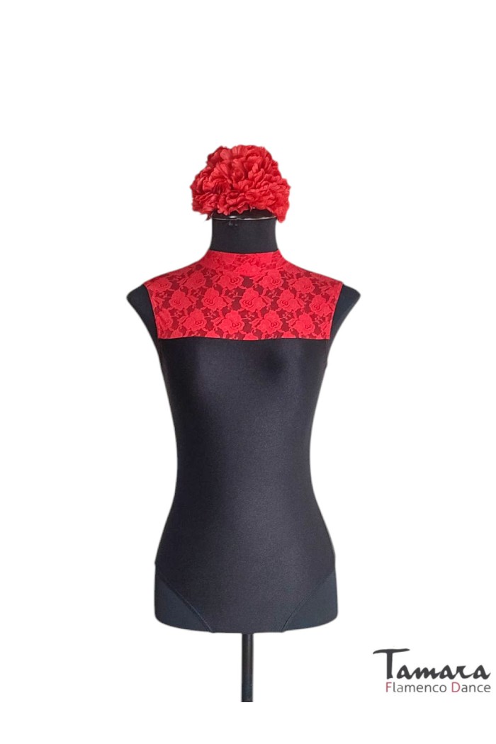 Body/Camiseta flamenca MUJER modelo Body Lycra y encaje 
