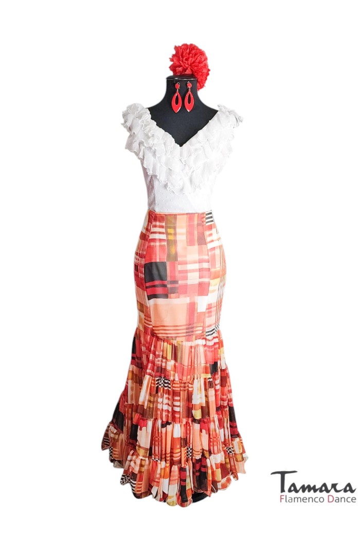 Jupes Flamenco et Rocieras Roal modèle Jupe flamenca - Candil 
