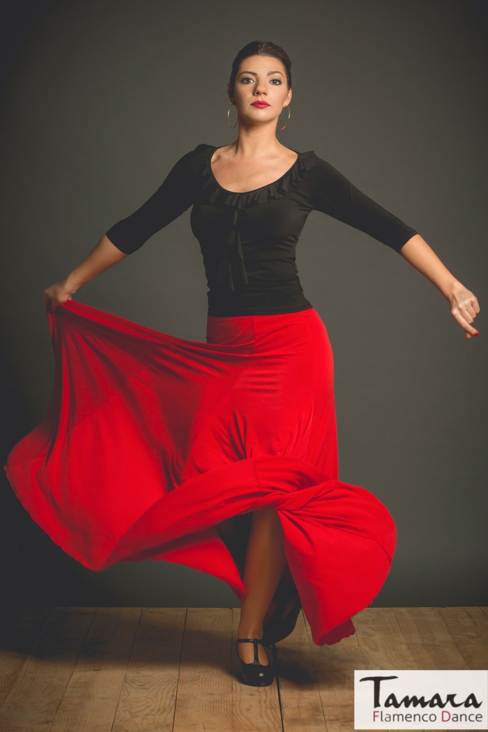  Flamenco skirts WOMAN model Flamenco skirt Leonor skirt - Elastic knit 