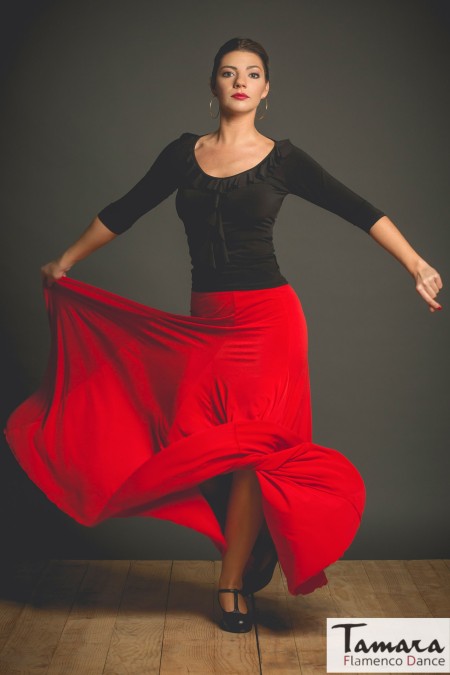 Faldas flamencas MUJER modelo Falda flamenco Leonor - Punto elástico 