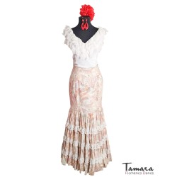 Faldas flamencas y Rocieras modelo Falda andaluza flamenca Albahaca 