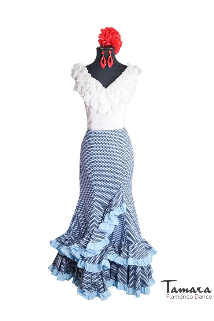 Faldas flamencas y Rocieras modelo Falda andaluza flamenca Primavera 