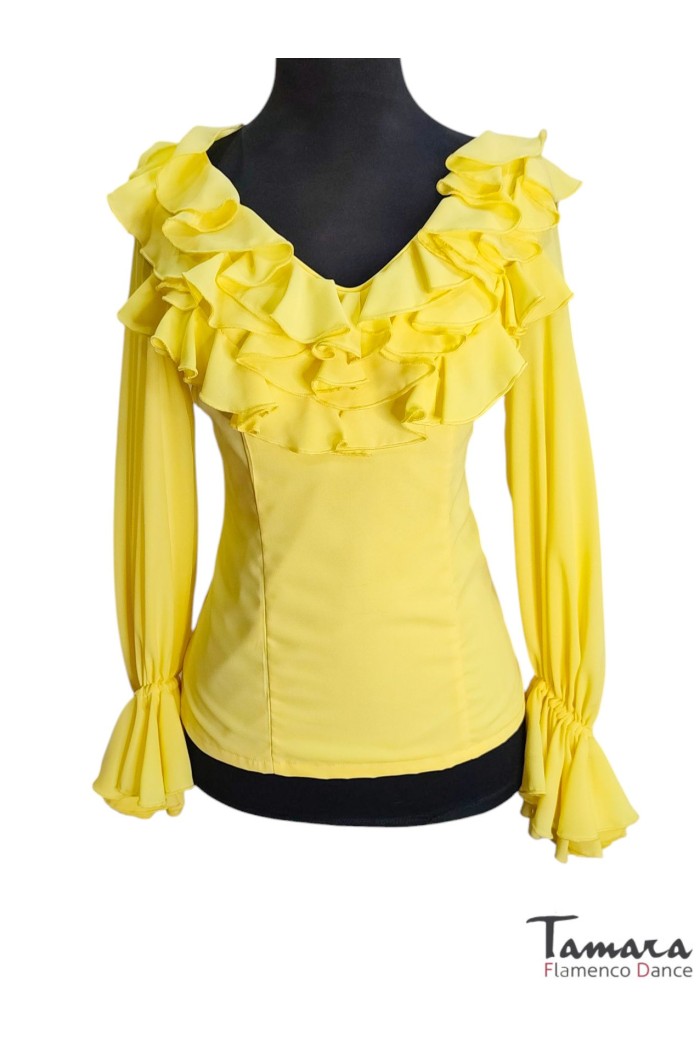 Roal Flamenco Blouses model Diana Blouse flamenca Yellow
